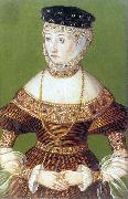 Miniature of Barbara Radziwill Lucas Cranach the Younger